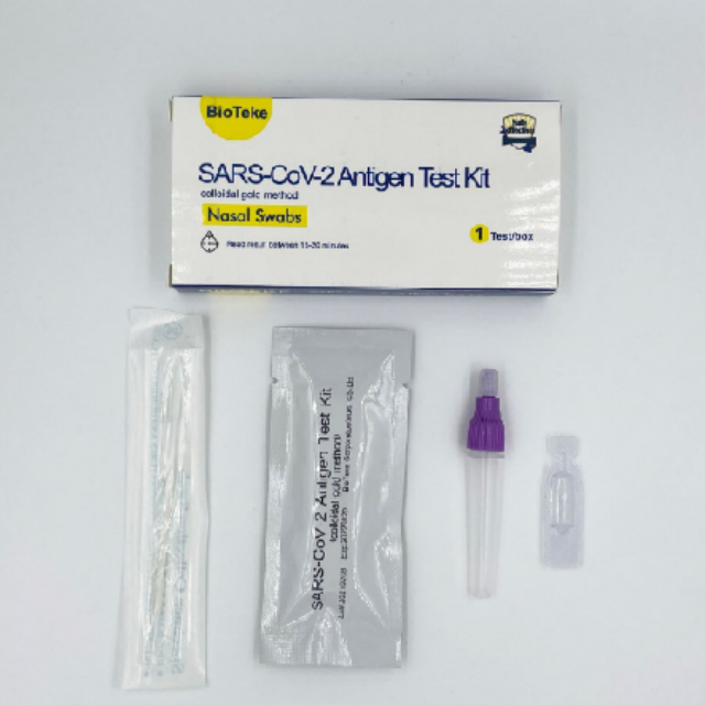 Teste IVD de alta precisão kit de teste de antígeno SARS-CoV-2 Swab nasal anterior
